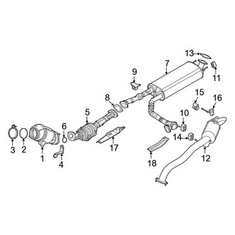 Nissan OE - Exhaust System - Exhaust Components