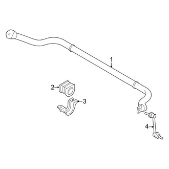 Nissan OE - Front Suspension - Stabilizer Bar & Components (AWD)