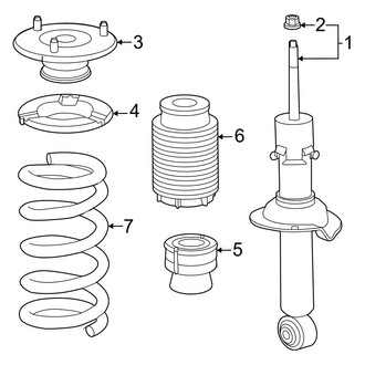 Nissan OE - Front Suspension - Struts & Components (W/O Adaptive Suspension), (Platinum / SL / SV AWD)