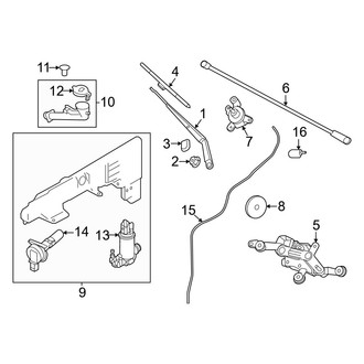 Nissan OE - Windshield - Wiper & Washer Components