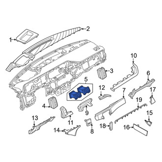 Nissan OE - Front Center Left Dashboard Air Vent