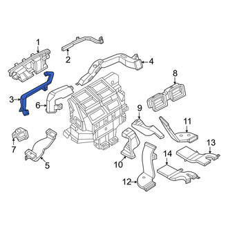 Nissan OE - Front Left Upper Instrument Panel Air Duct
