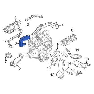 Nissan OE - Front Left Inner Instrument Panel Air Duct