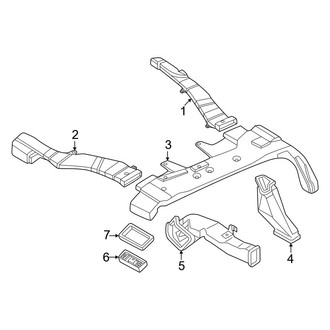 Nissan OE - Instrument Panel - Ducts (Rear)