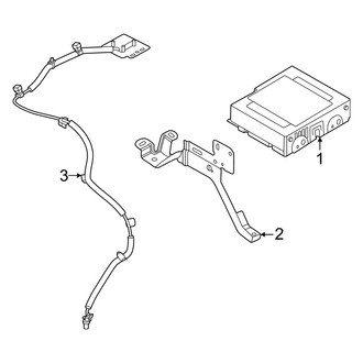 Nissan OE - Instrument Panel - Navigation System Components