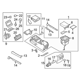 Nissan OE - Front Console (Console & Components)