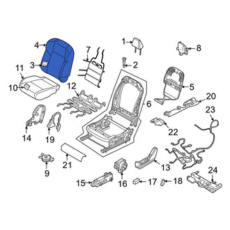 Nissan OE - Center Left Seat Back Cushion Cover