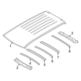 Nissan OE - Roof & Components (W/O Sunroof)
