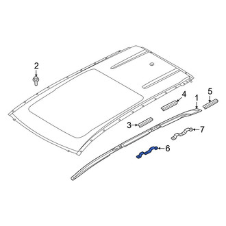 Nissan OE - Front Left Roof Luggage Carrier Side Rail Bracket
