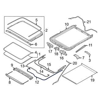 Nissan OE - Right Sunroof Guide Jaw