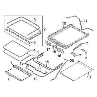 Nissan OE - Left Sunroof Guide Jaw