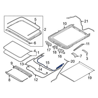 Nissan OE - Left Sunroof Cable
