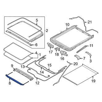 Nissan OE - Sunroof Deflector