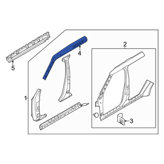 Nissan OE - Left Upper Body A-Pillar Reinforcement
