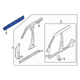 Nissan OE - Left Roof Side Rail