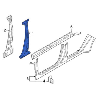 Nissan OE - Left Body B-Pillar Reinforcement