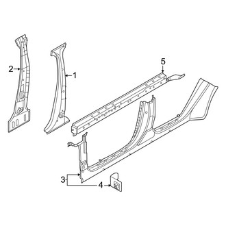 Nissan OE - Pillars, Rocker & Floor - Center Pillar & Rocker