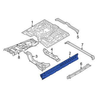 Nissan OE - Left Floor Side Rail