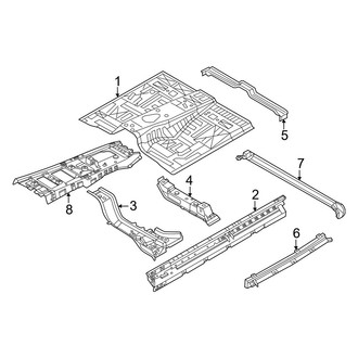 Nissan OE - Pillars, Rocker & Floor - Floor & Rails