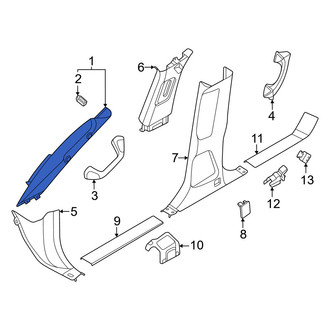 Nissan OE - Right Outer Body A-Pillar Trim Panel