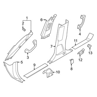 Nissan OE - Pillars, Rocker & Floor - Interior Trim