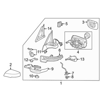 Nissan OE - Front Door - Outside Mirrors