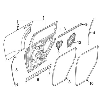 Nissan OE - Rear Door - Door & Components
