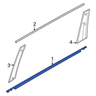 Nissan OE - Rear Left Door Belt Molding