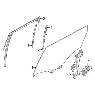 Nissan OE - Rear Door - Glass & Hardware