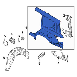 Nissan OE - Rear Left Inner Quarter Panel
