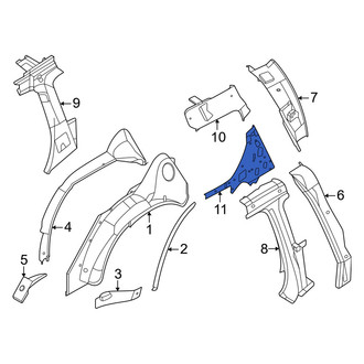 Nissan OE - Rear Left Inner Quarter Panel