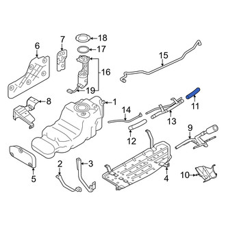 Nissan OE - Upper Fuel Filler Hose