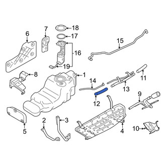 Nissan OE - Lower Fuel Filler Hose