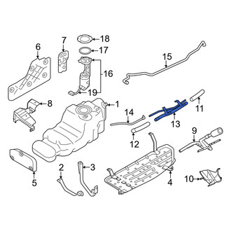 Nissan OE - Center Fuel Filler Hose