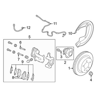 Nissan OE - Rear Suspension - Brake Components