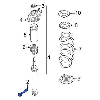Nissan OE - Upper Suspension Control Arm Bolt