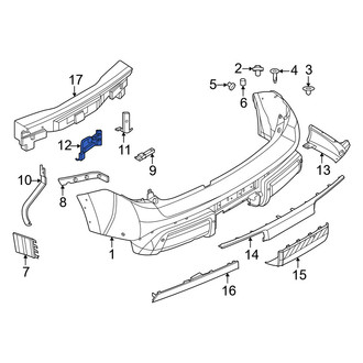 Nissan OE - Rear Right Upper Bumper Cover Stay