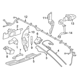 Nissan OE - Rear Bumper - Electrical Components (Nismo)