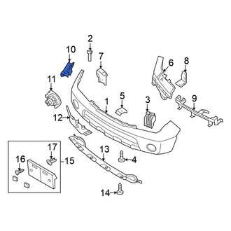 Nissan OE - Left Bumper Cover Bracket