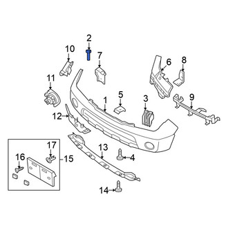 Nissan OE - Front Bumper Cover Retainer