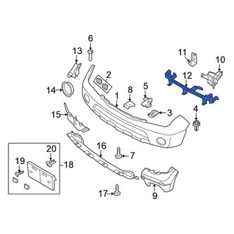 Nissan OE - Front Bumper Cover Support Rail