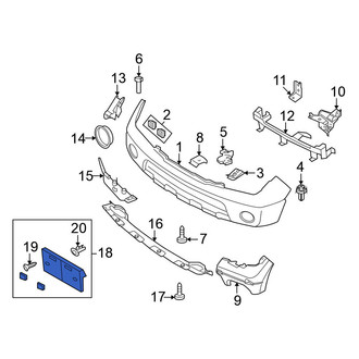 Nissan OE - Front License Plate Bracket