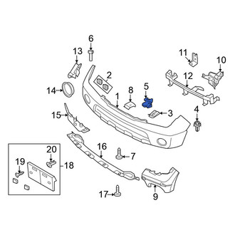 Nissan OE - Radiator Support Splash Shield Clip