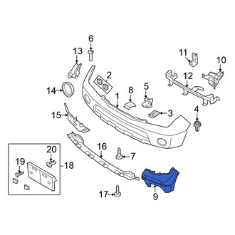 Nissan OE - Front Right Bumper Cover Bracket
