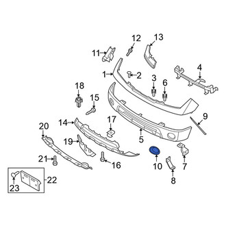Nissan OE - Front Left Fog Light Trim