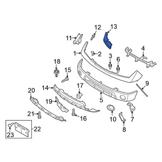 Nissan OE - Front Right Bumper Cover Bracket