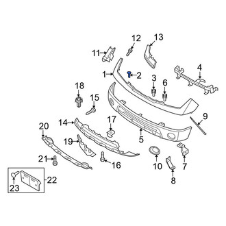 Nissan OE - Front Bumper Cover Rivet