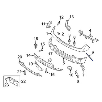 Nissan OE - Left Bumper Face Bar Brace