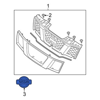 Nissan OE - Front Grille Emblem