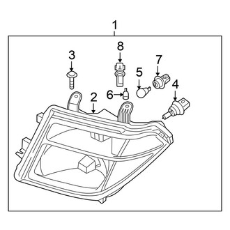 Nissan OE - Front Left Headlight Assembly